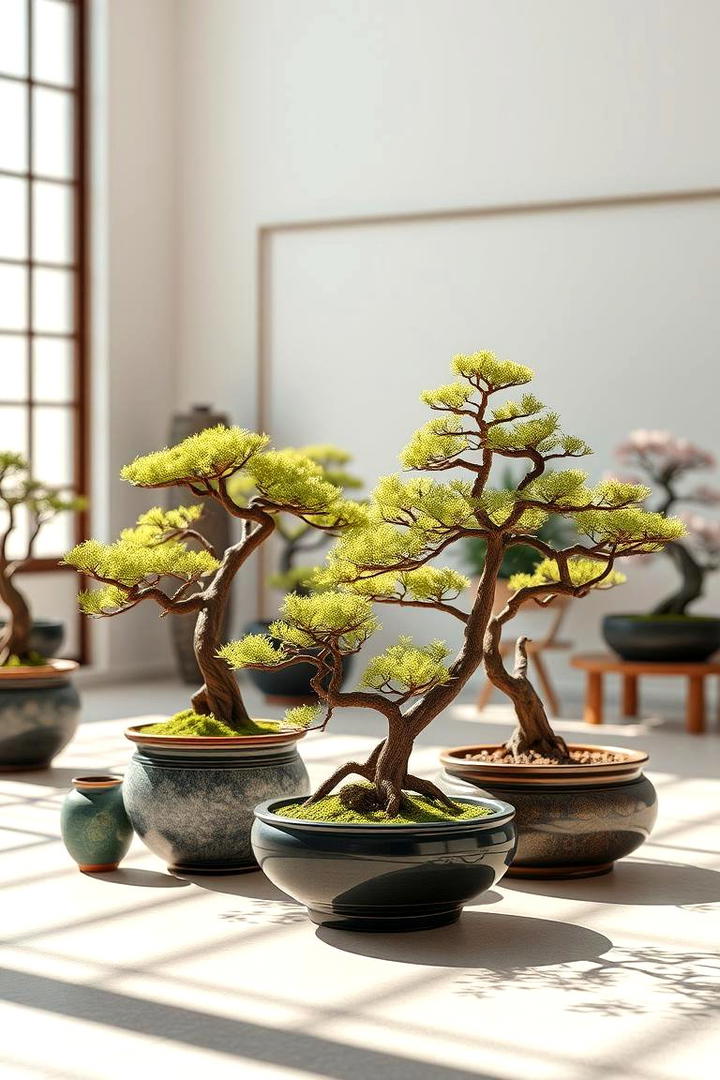 Bonsai Display Area - 30 Japanese Garden Ideas