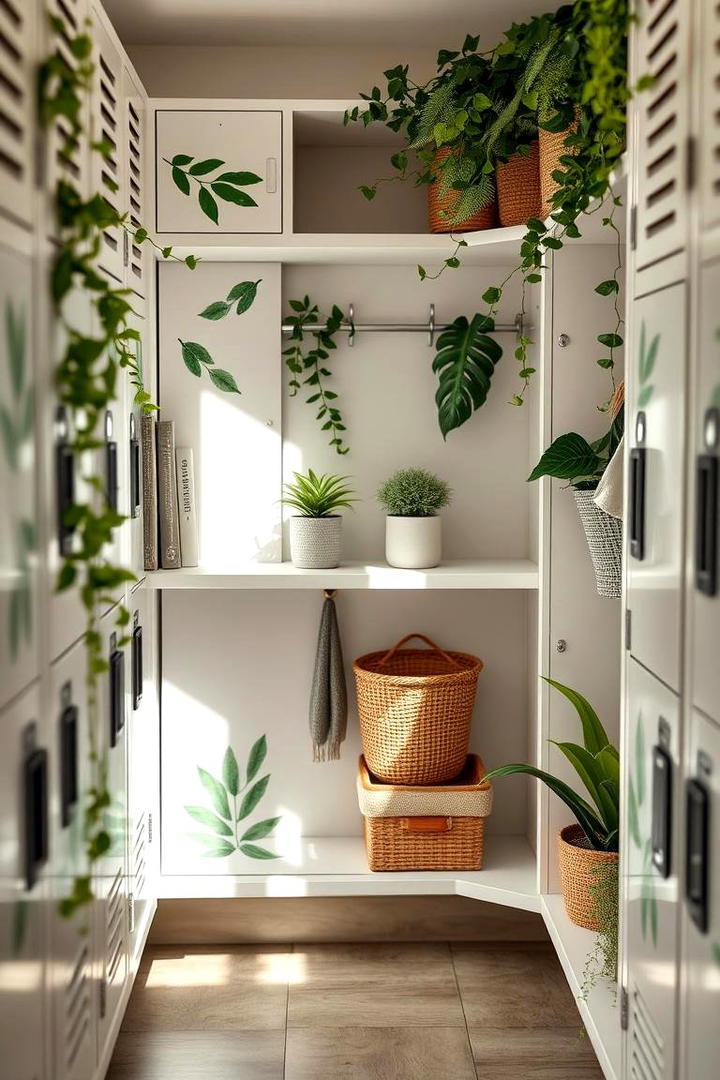 Botanical Element Integration - 30 Locker Decor Ideas