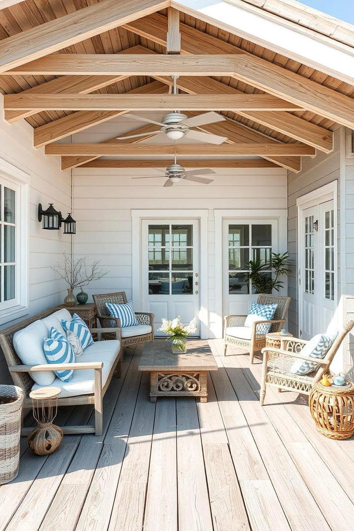 Breezy Coastal Patio - 30 Patio Garden Ideas