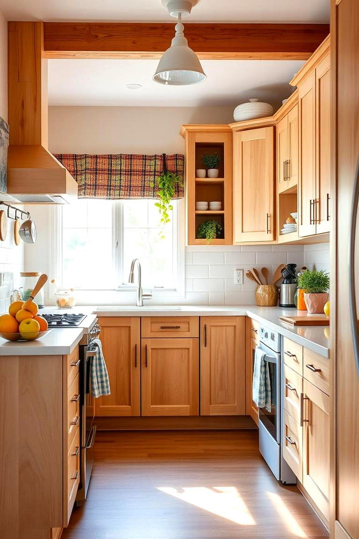 Bright Cheerful Playfulness - 30 Kitchens With Light Wood Cabinets