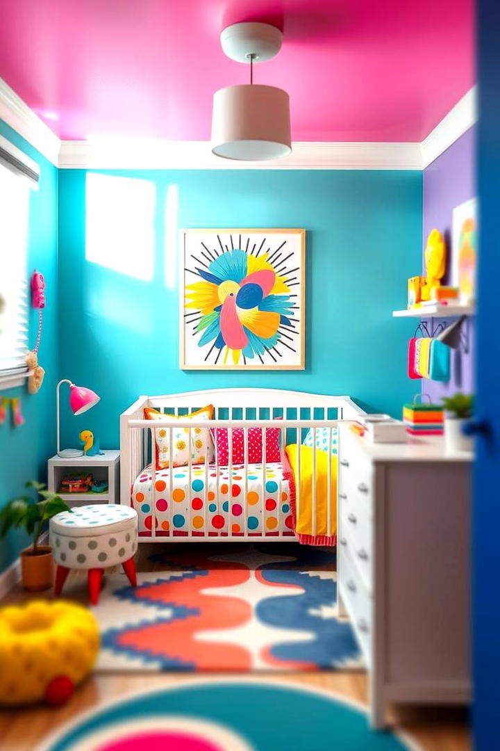 Bright Playful Palette - 30 Small Nursery Ideas