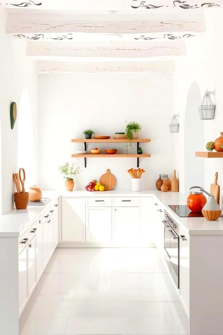 Bright Whitewashed Walls - 30 Spanish Style Kitchen Ideas