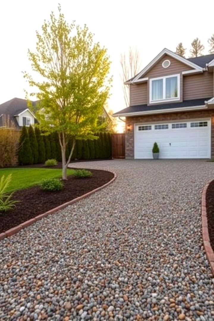 Budget Friendly Gravel Driveway Idea - 30 Gravel Driveway Ideas