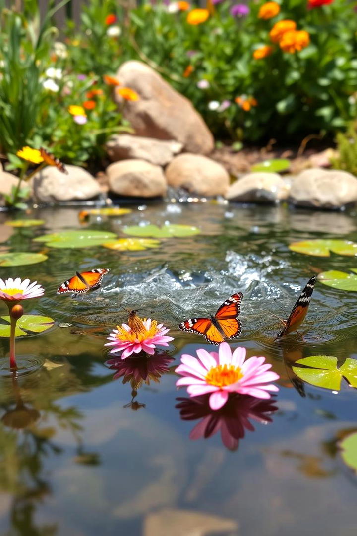 Butterfly Haven Pond - 30 Backyard Pond Ideas