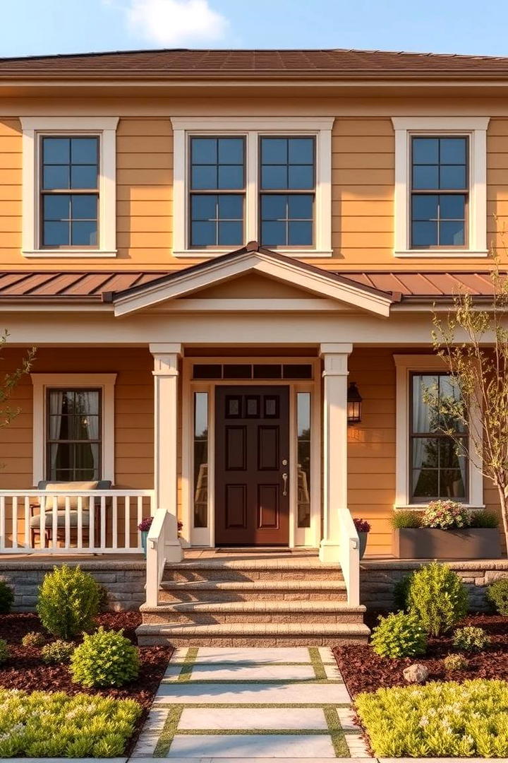 Butterscotch Accents - 30 Brown Exterior House Colors