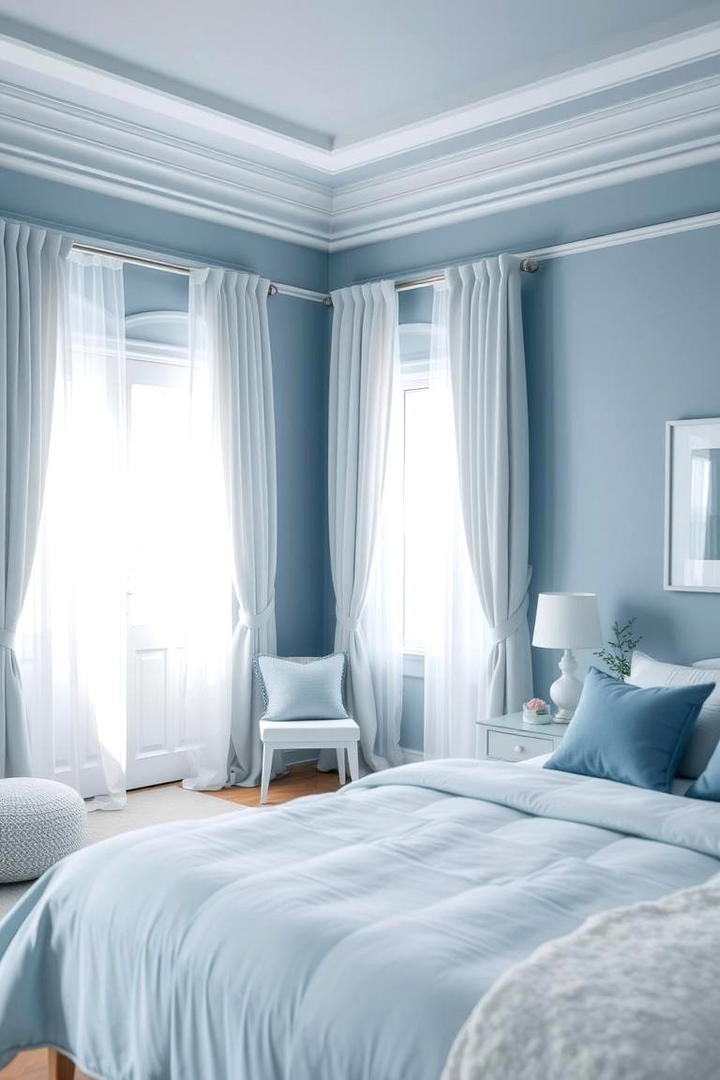 Calm Coastal Charm - 30 Blue and Grey Bedroom Ideas