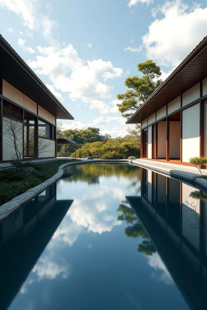 Calm Reflection Pool - 30 Japanese Garden Ideas