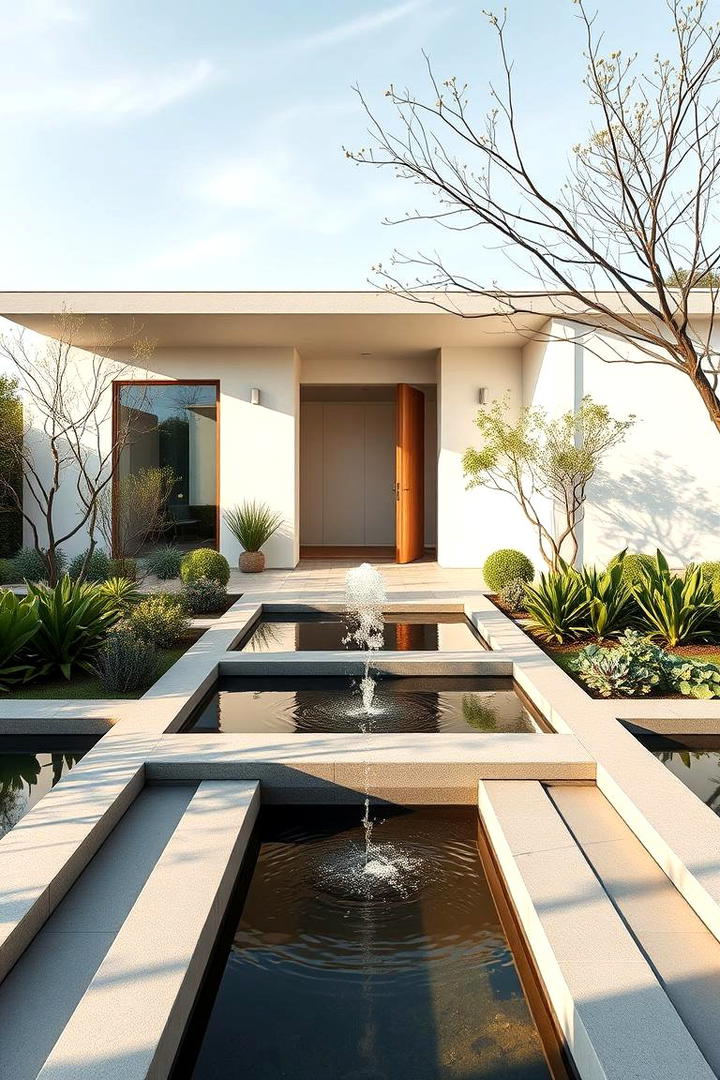 Calm Water Features - 30 Minimalist House Exterior Ideas