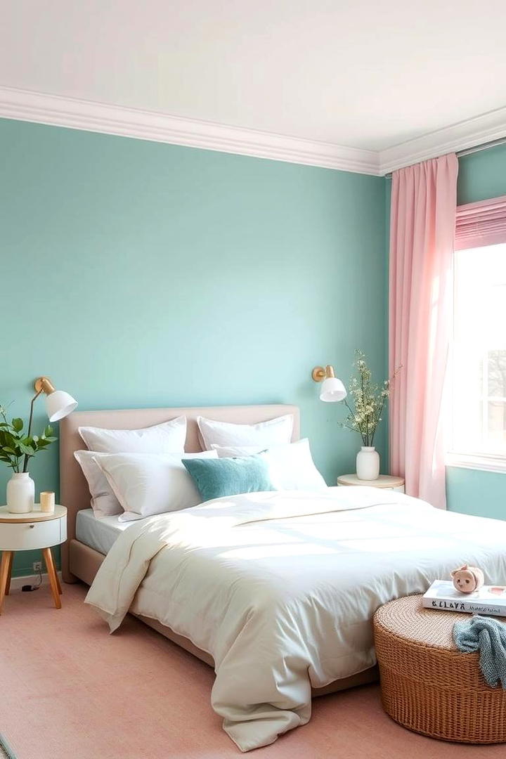 Calming Teal and Pink Pastels - 30 Teal and Pink Bedroom Ideas