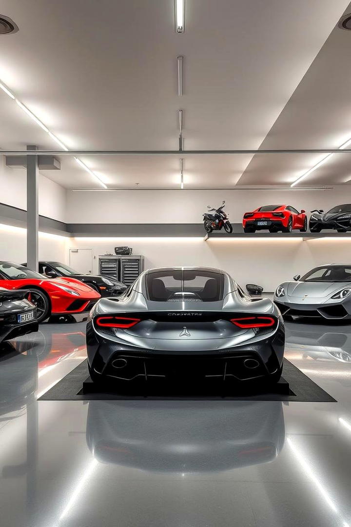 Car Showroom Display - 30 Garage Makeover Ideas