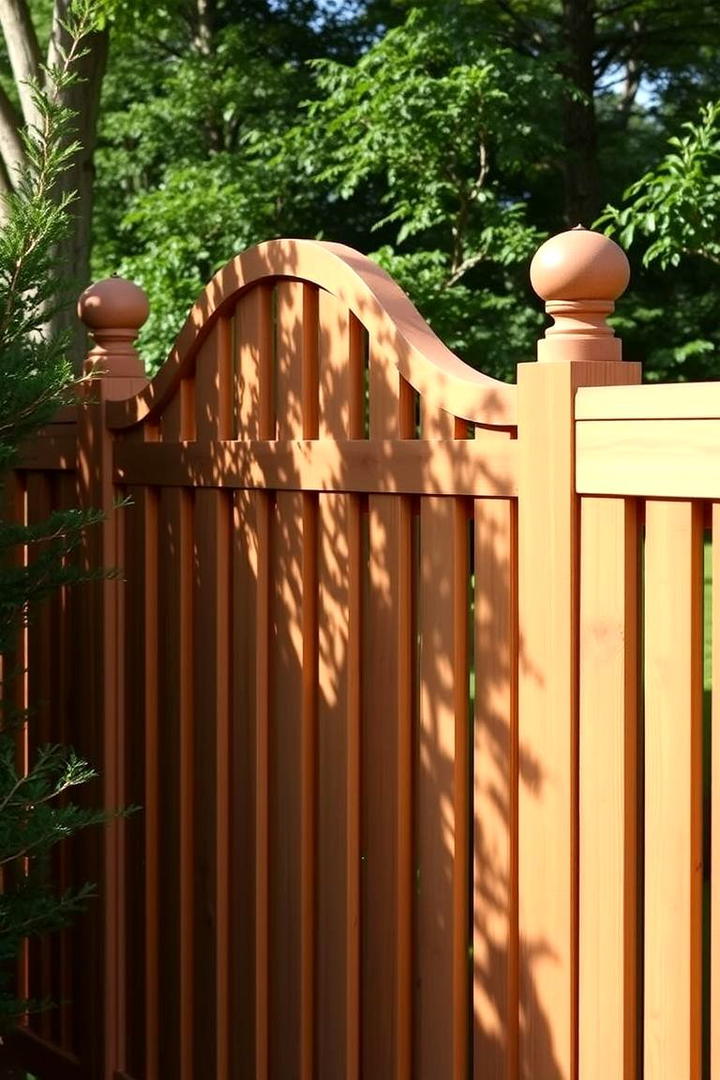 Cedar Fence with Arched Tops - 30 Cedar Fence Ideas