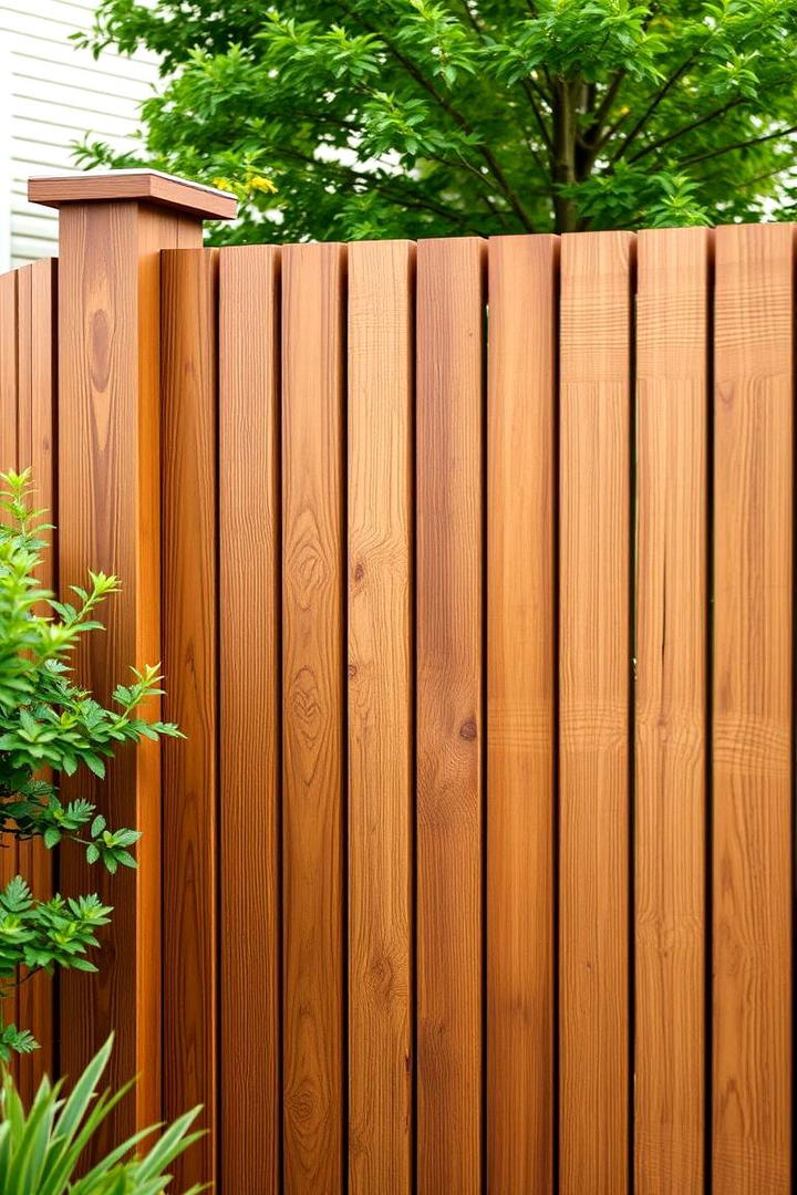 Cedar Fence with Dual Tones - 30 Cedar Fence Ideas