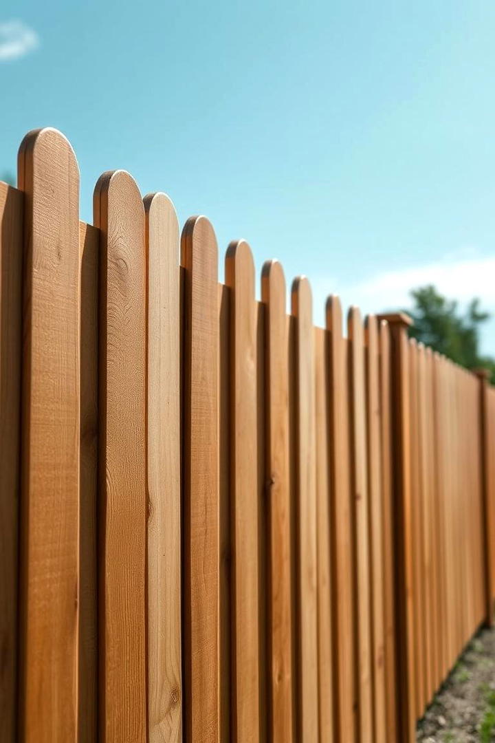 Cedar Fence with Natural Finishes - 30 Cedar Fence Ideas