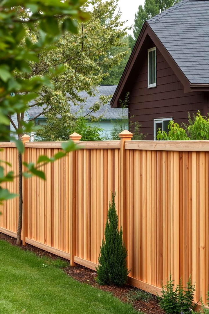 Cedar Privacy and Security Fence - 30 Cedar Fence Ideas