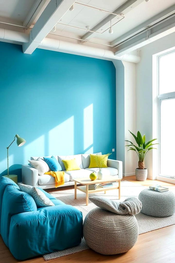 Celestial Blue and Lime Green Vibrance - 30 Blue and Green Color Combos for Decorating