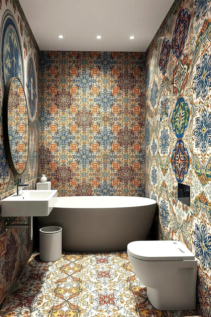 Ceramic Tile Murals - 30 Bathroom Art Ideas