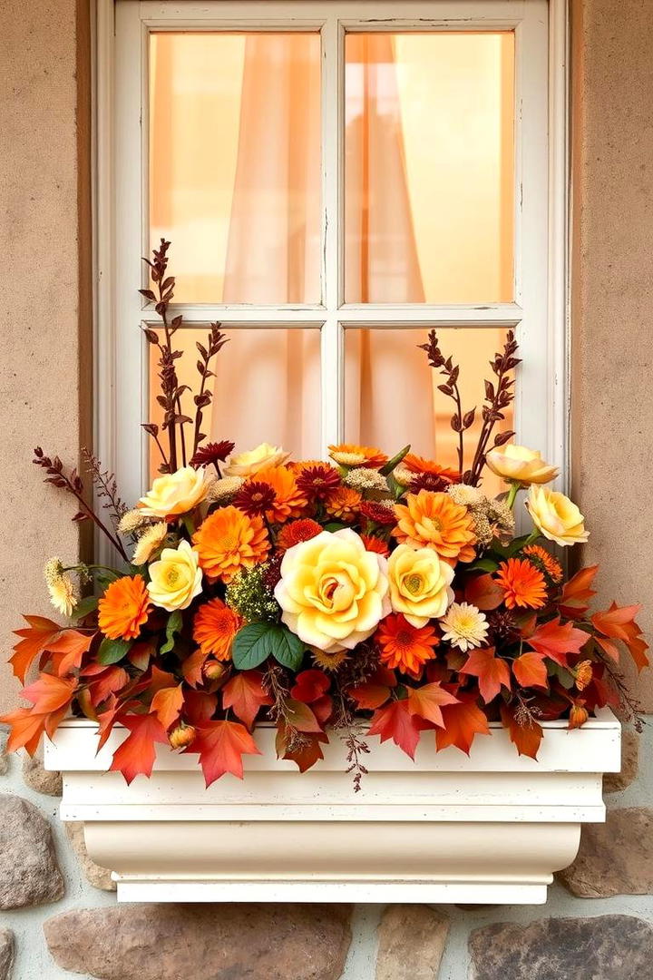 Charming Cider Spice - 30 Fall Window Box Ideas