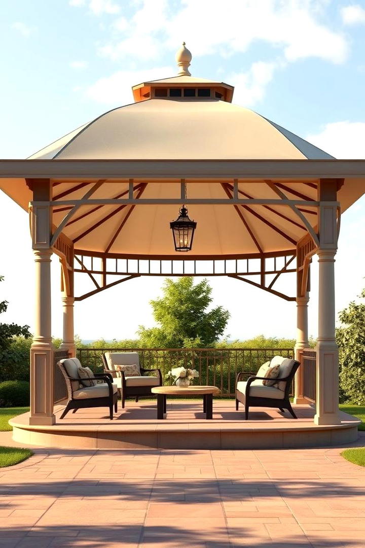 Charming Covered Patio - 30 Backyard Gazebo Ideas