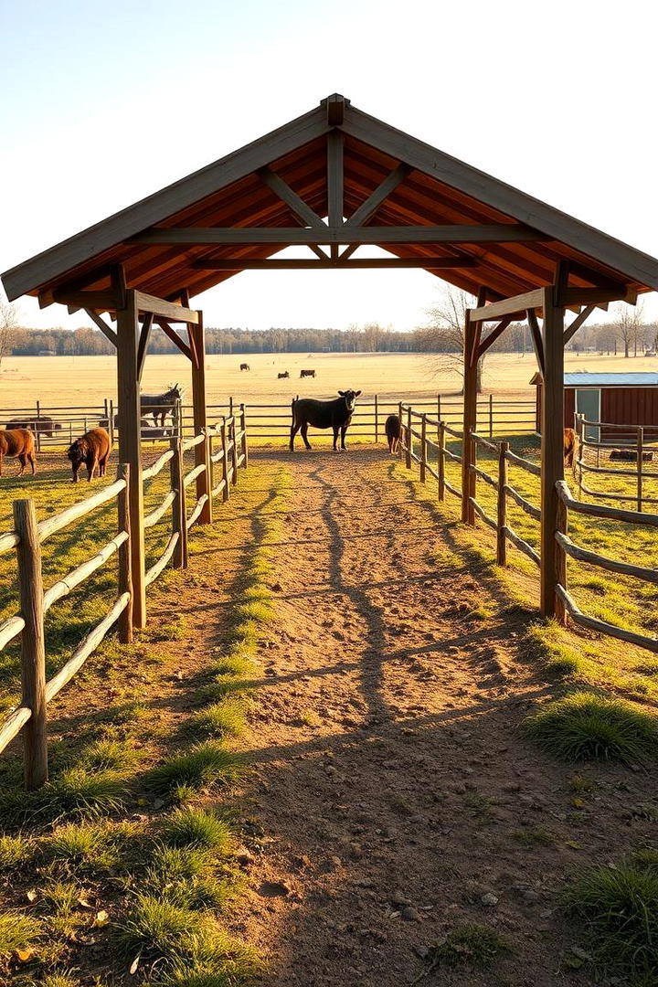 Charming Livestock Enclosure - 30 Split Rail Fence Ideas