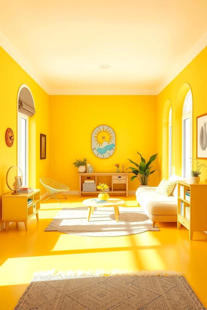 Cheerful Yellow Vibes - 30 Floor and Wall Color Ideas