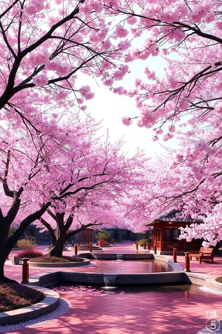 Cherry Blossom Haven - 30 Japanese Garden Ideas