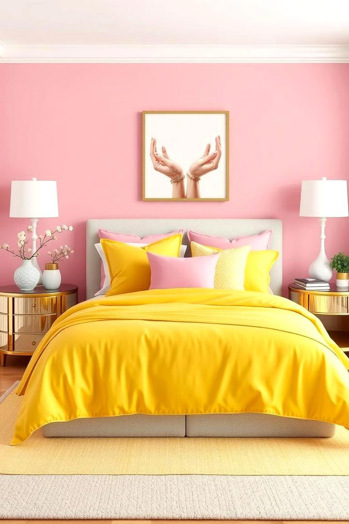 Chic Bedroom Makeovers - 30 How to Decorate With Yellow and Pink