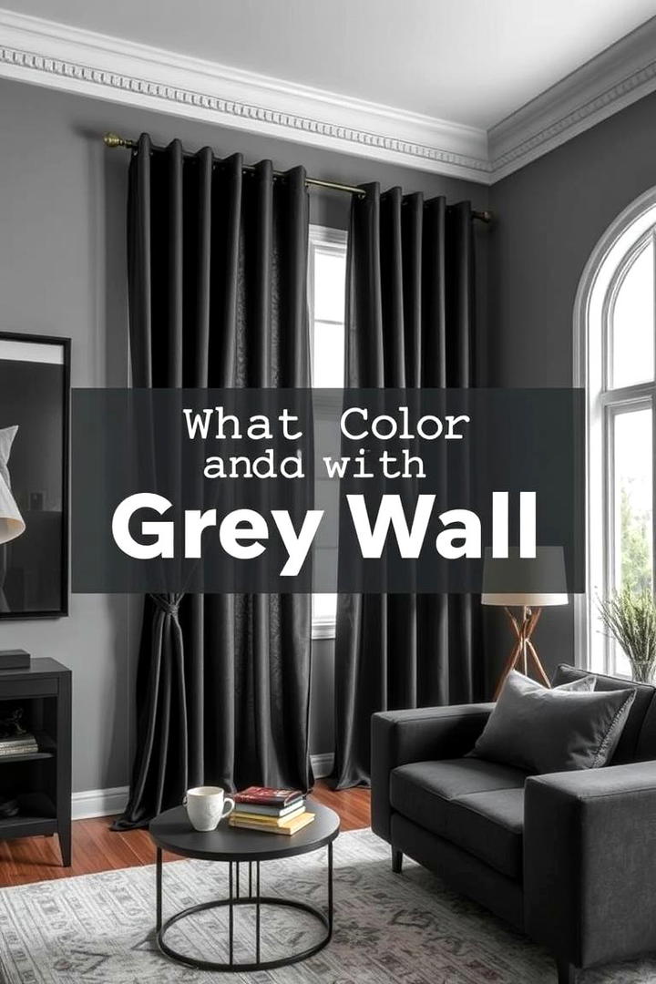 Chic Charcoal Drapes - 30 What Color Curtains Go With Gray Walls