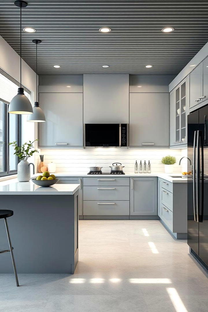 Chic Contemporary Edge - 30 Grey and White Kitchen Designs