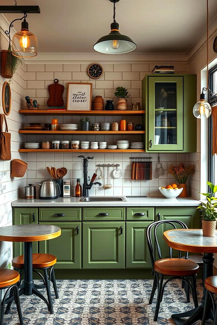 Chic Olive Green Bistro Style - 30 Olive Green Kitchens