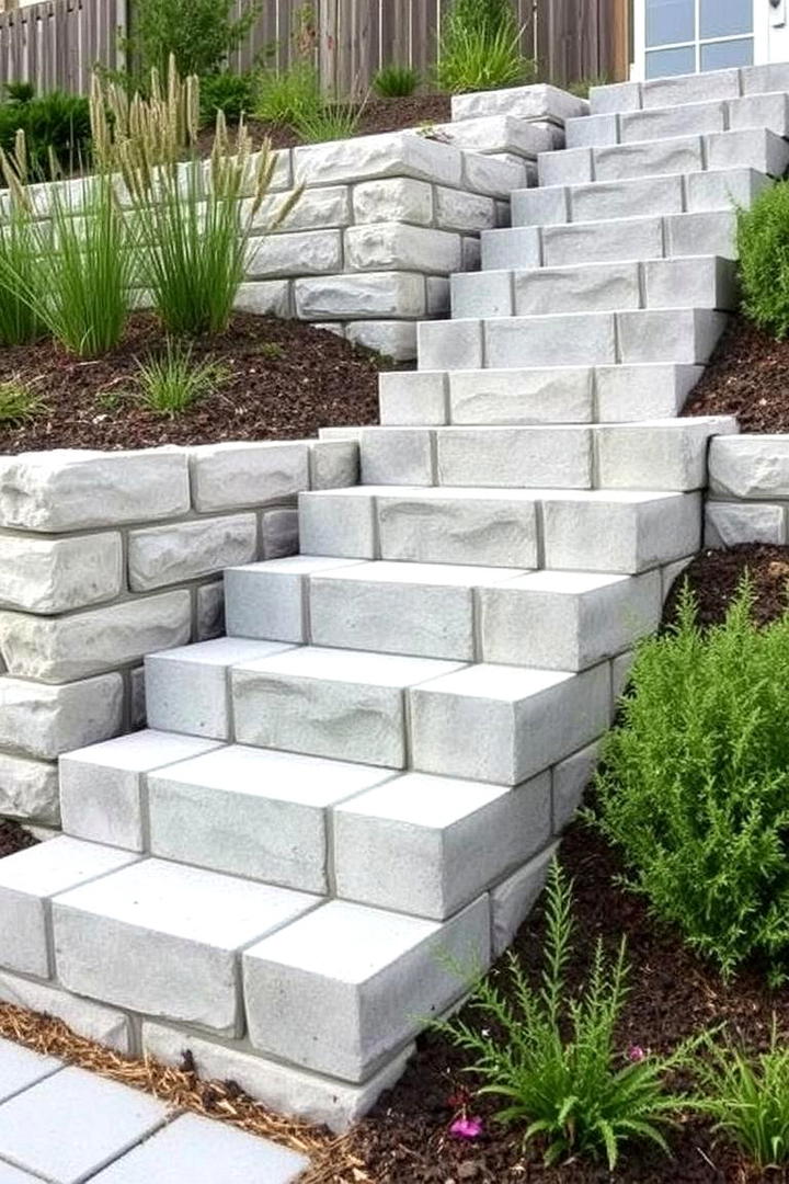 Cinder Block Garden Steps - 30 Cinder Block Garden Ideas