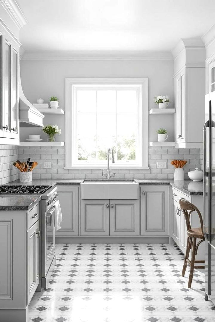 Classic Contrast Appeal - 30 Grey and White Kitchen Designs