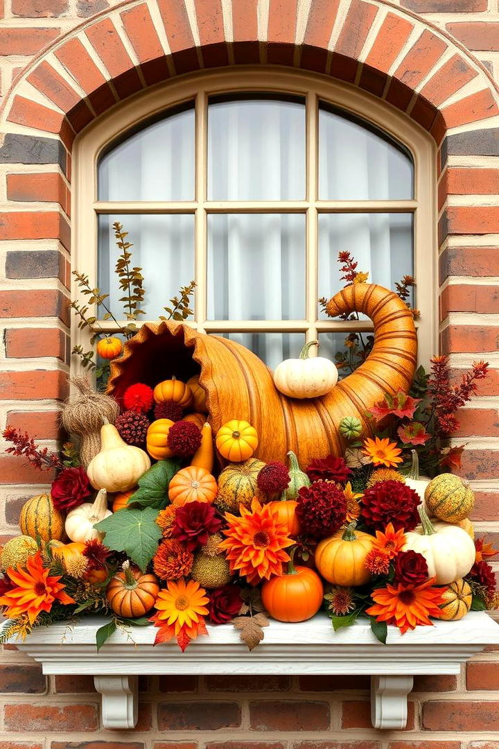 Classic Cornucopia - 30 Fall Window Box Ideas