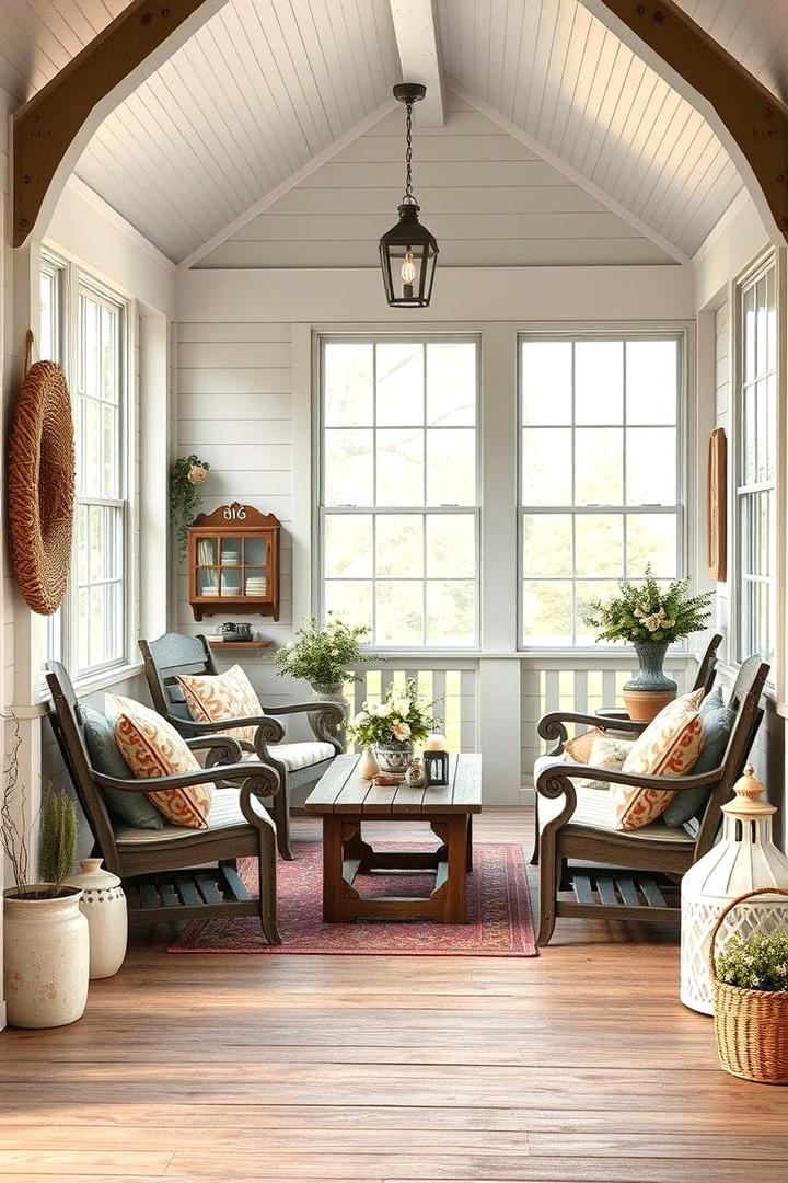 Classic Country Porch - 30 Enclosed Porch Ideas