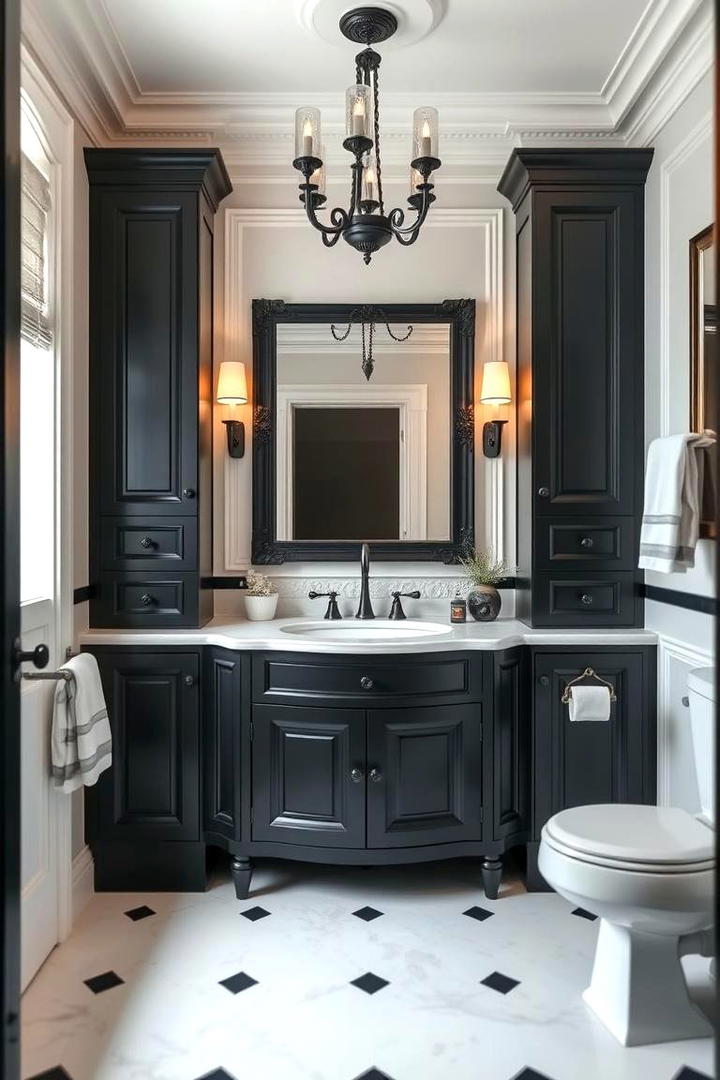 Classic Elegance - 30 bathroom with black cabinets ideas