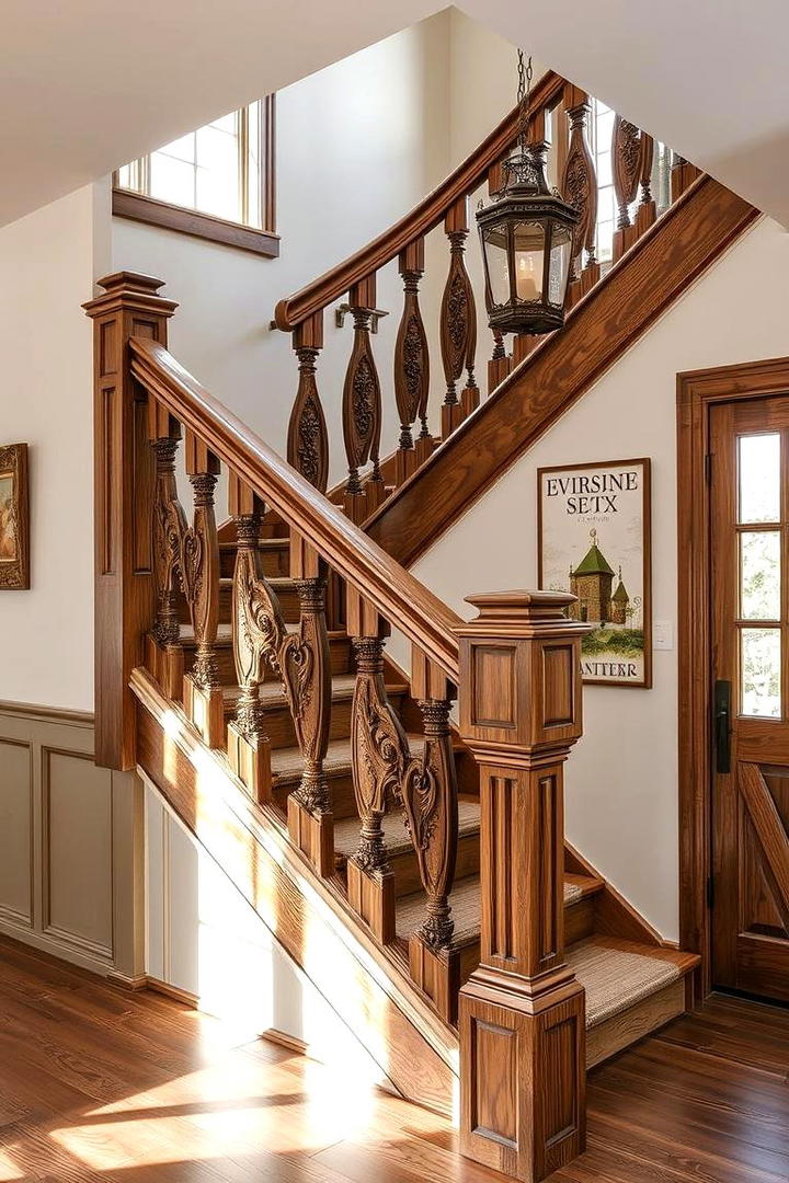 Classic Farmhouse Revival - 30 Farmhouse Rustic Stair Railing Ideas