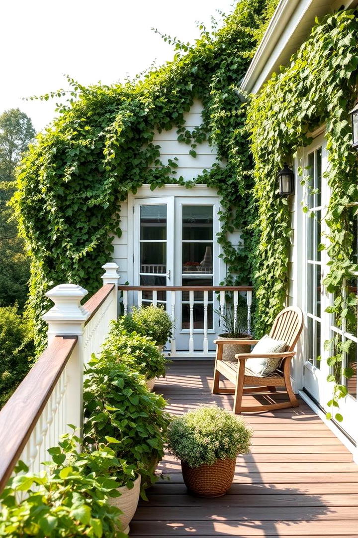 Classic Ivy Climbing - 30 Deck Decorating Ideas With Plants