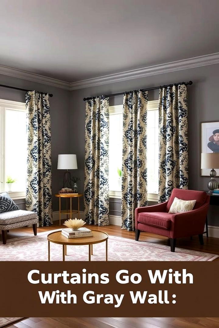 Classic Multi Patterned Mix - 30 What Color Curtains Go With Gray Walls