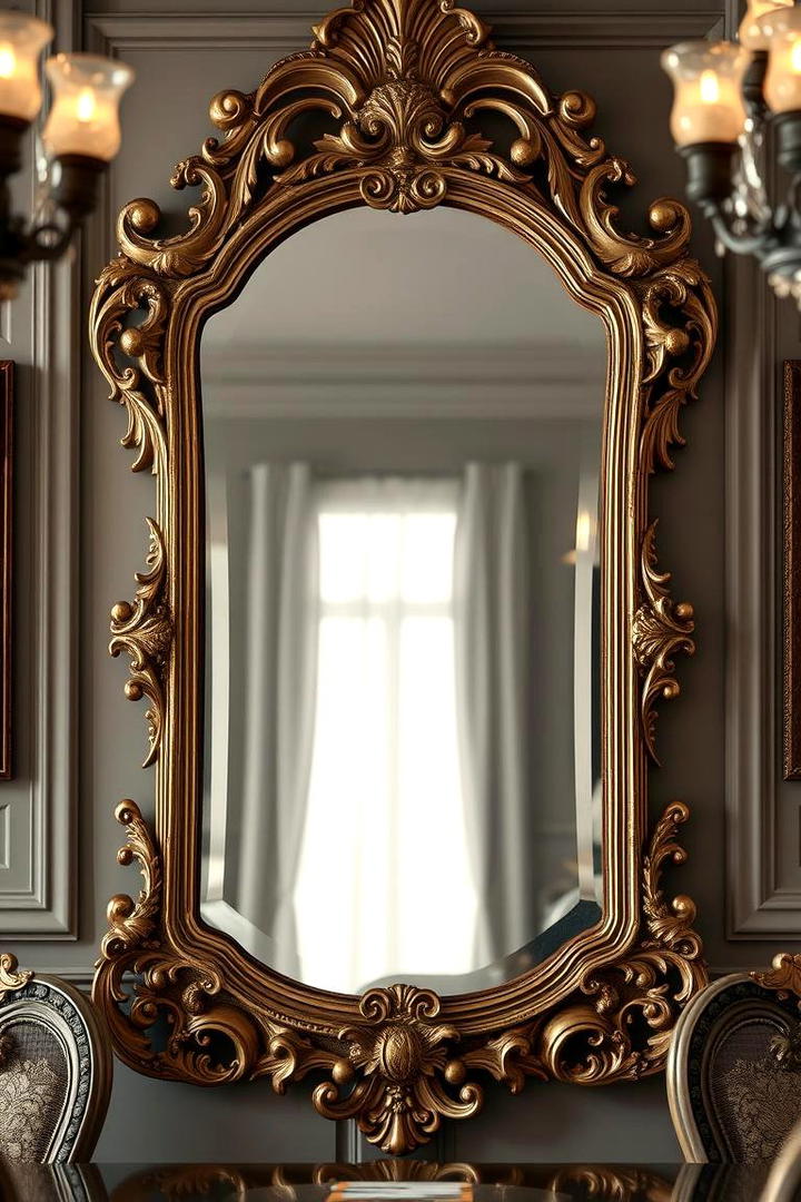 Classic Ornate - 30 Dining Room Mirror Ideas