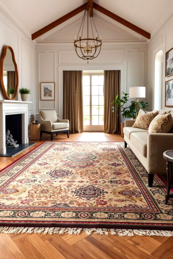 Classic Patterned Rugs - 30 Vintage Decor Ideas