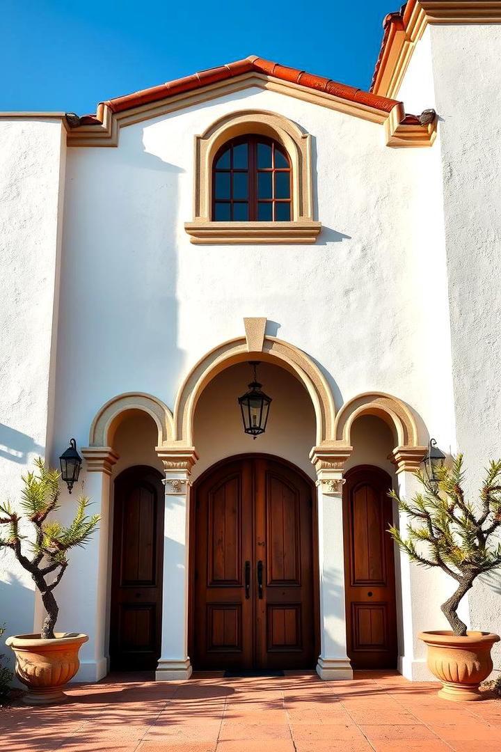 Classic Portal Entrances - 30 Mexican Style House Design Ideas