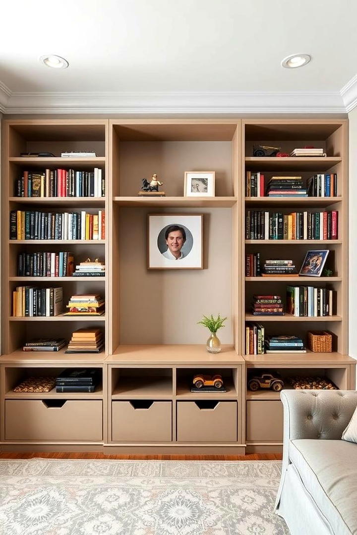 Clever Bookcase Integrations - 30 Lego Storage Ideas