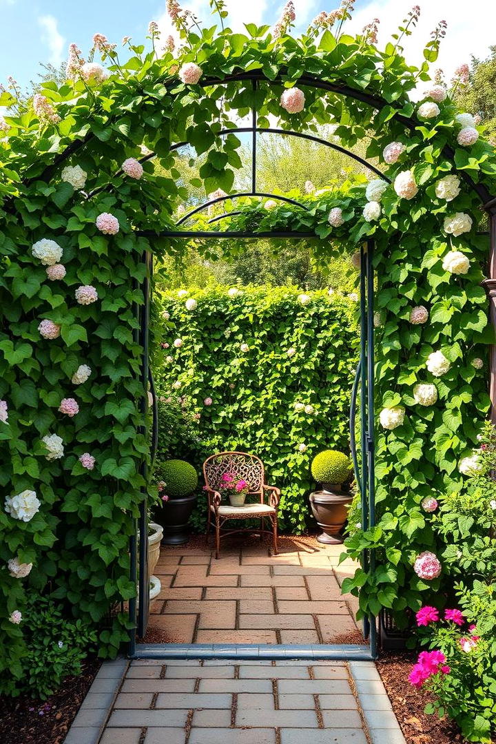 Climbing Vines Enclosure - 30 Decorative Fence Ideas