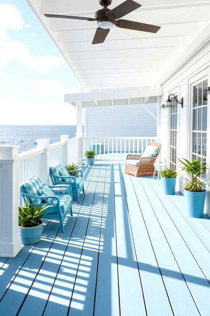 Coastal Blue and White - 30 Two Tone Deck Color Schemes