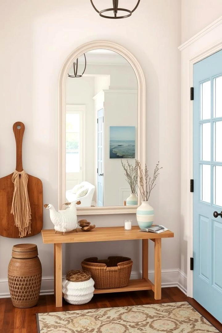 Coastal Breeze Mirror - 30 Entryway Mirror Ideas