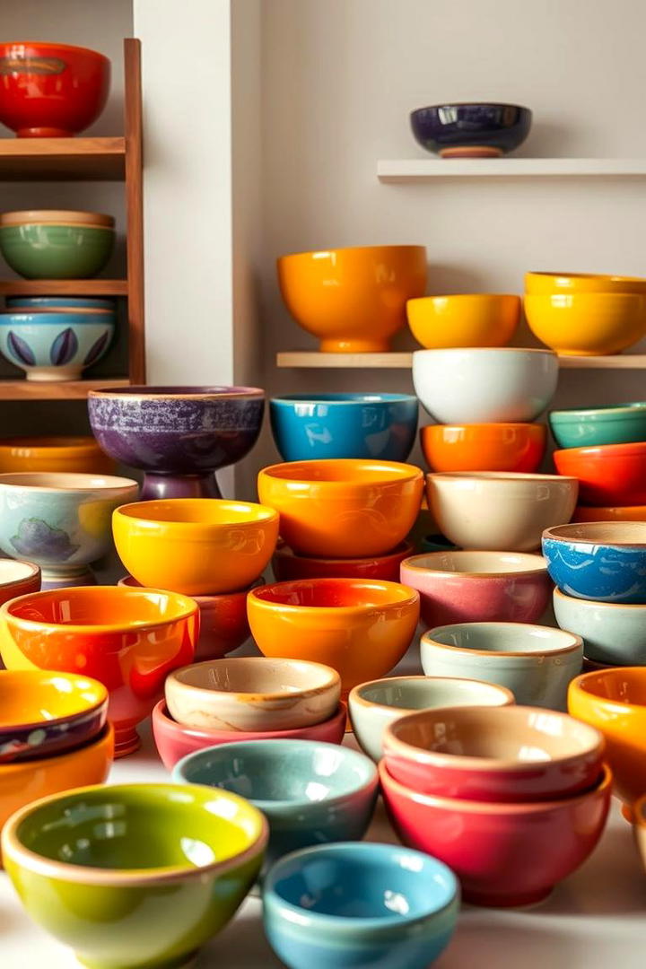 Colorful Glazed Dough Bowl Collection - 30 Dough Bowl Decor Ideas