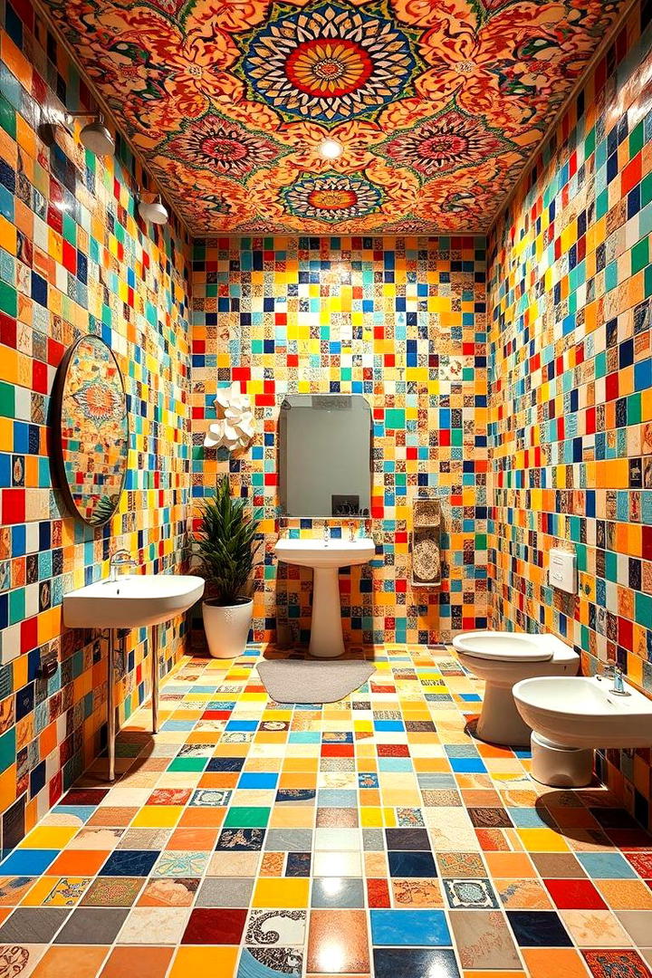 Colorful Mosaic Patterns - 30 1990s Interior Design Ideas