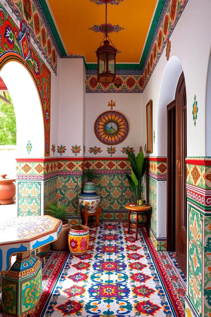 Colorful Talavera Accents - 30 Mexican Style House Design Ideas