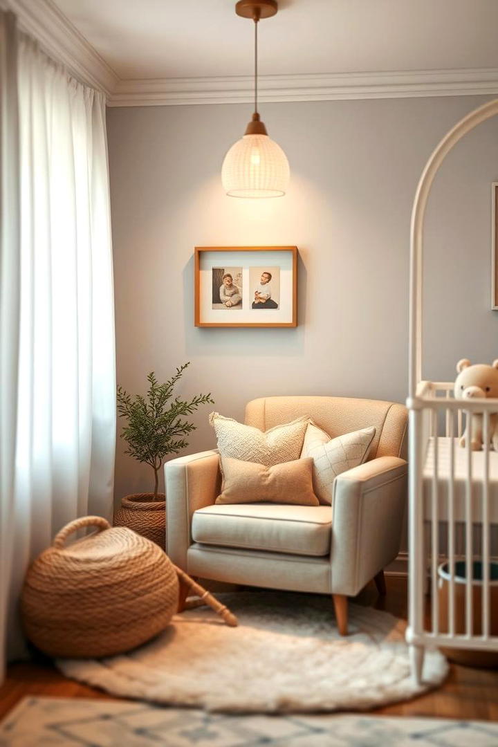 Comfortable Reading Nook - 30 Small Nursery Ideas