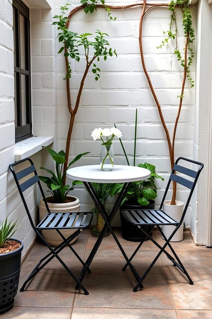 Compact Bistro Set - 30 Patio Furniture Ideas