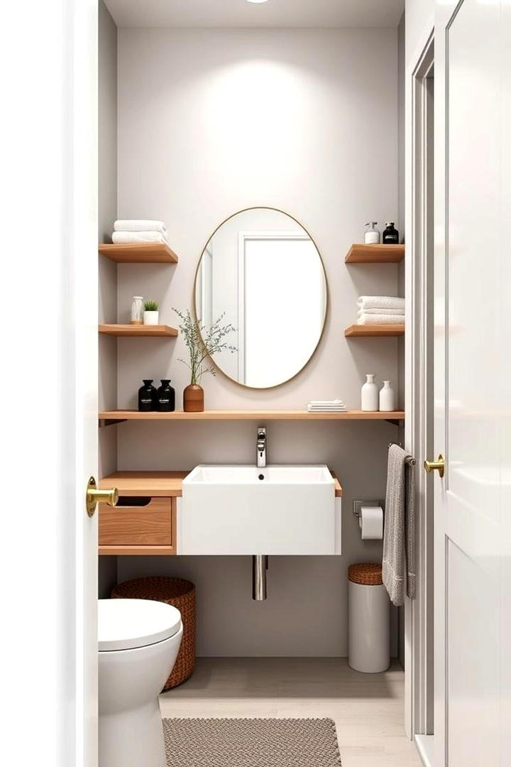 Compact Chic Bathroom - 30 Bathroom Decor Ideas